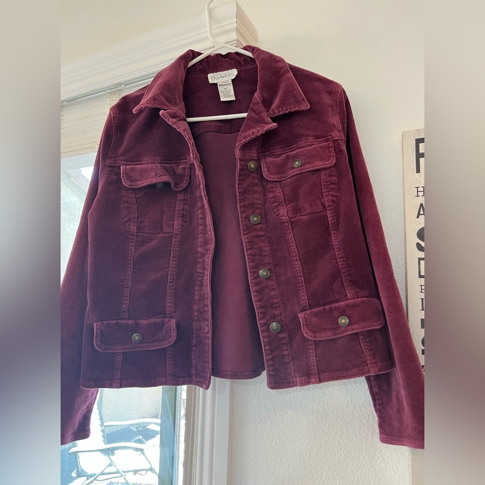 Chadwick’s fitted corduroy jacket